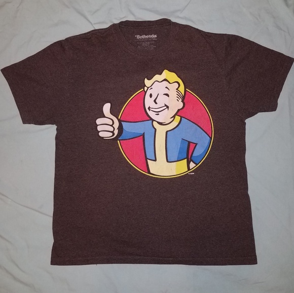 Fallout Other - Vault Boy t-shirt Fallout game Tshirt adult Large